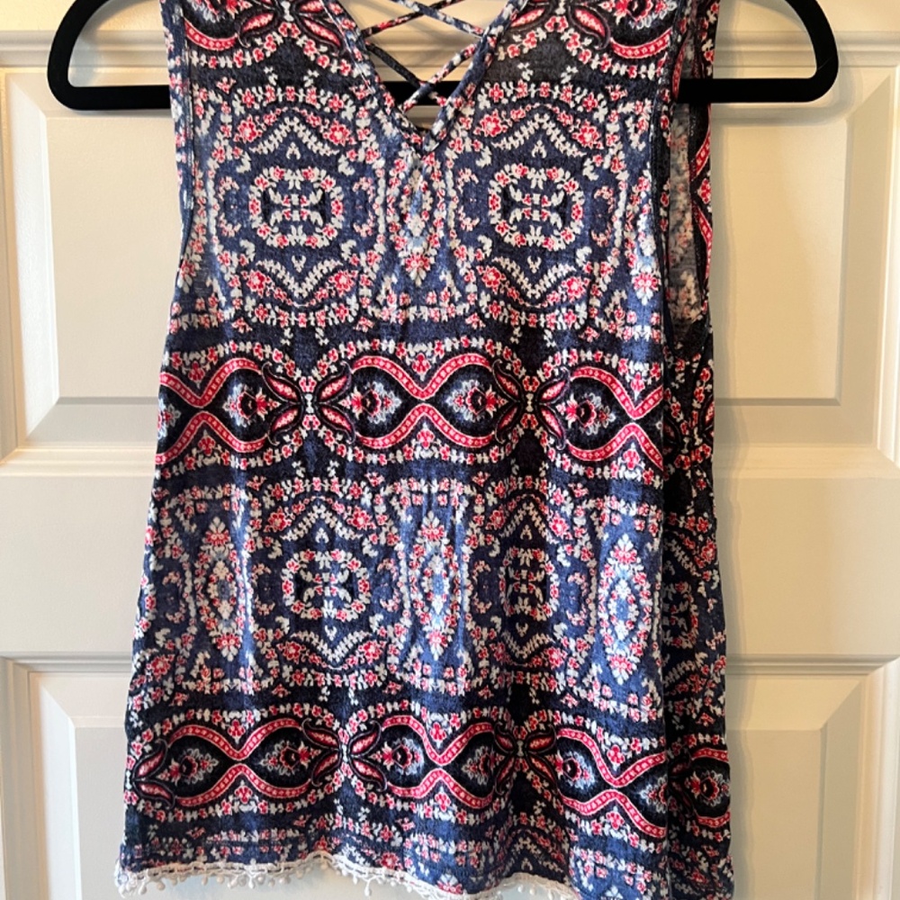 Freshman Patterned Tank top Size Large